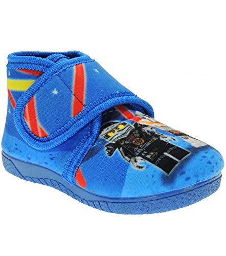 Alcalde 15005 Zapatilla Abotinada de Casa Invierno Velcro de Playmobil Star Wars Gerra Galáxias para Niños Azul Talla 21