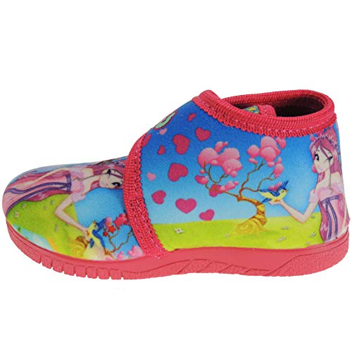 Alcalde 16005 Zapatilla Abotinada de Casa Botita de Paño con Velcro Perfumada de Princesita para Niña Azul Talla 21