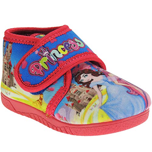Alcalde 16005 Zapatilla Abotinada de Casa Botita de Paño con Velcro Perfumada de Princesita para Niña Azul Talla 21