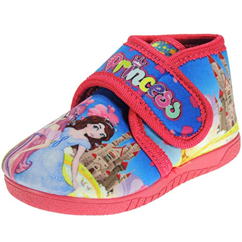 Alcalde 16005 Zapatilla Abotinada de Casa Botita de Paño con Velcro Perfumada de Princesita para Niña Azul Talla 21