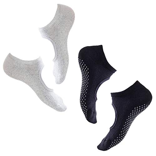 allgemein 2 Pares Calcetines Pilates Yoga Puro AlgodóN Calcetines Antideslizantes De Suela Adherente Ballet Aptitud Artes Marciales Gimnasia