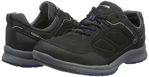 Allrounder by Mephisto Alligator, Sandalias Deportivas Hombre, Negro (Black Core Suede 1/Fabric 52), 44 EU