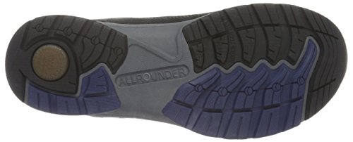 Allrounder by Mephisto Alligator, Sandalias Deportivas Hombre, Negro (Black Core Suede 1/Fabric 52), 44 EU