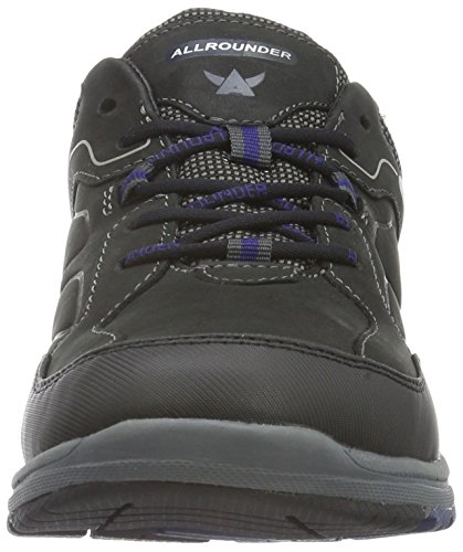 Allrounder by Mephisto Alligator, Sandalias Deportivas Hombre, Negro (Black Core Suede 1/Fabric 52), 44 EU