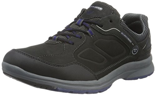 Allrounder by Mephisto Alligator, Sandalias Deportivas Hombre, Negro (Black Core Suede 1/Fabric 52), 44 EU