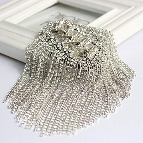 AlonSwallow Hombreras Decorativas de Hombro Hombres y Mujeres Creativos Accesorios de Vestir Joyas Blazer Accesorios Borlas Bolso de Equipaje Zapatos de Hombro Flor de Hombro con Cuentas