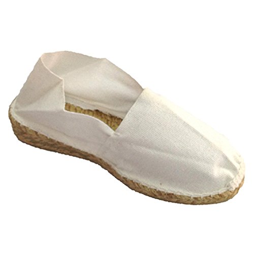 Alpargata de Esparto con cuña Baja Made in Spain en Blanco Talla 37