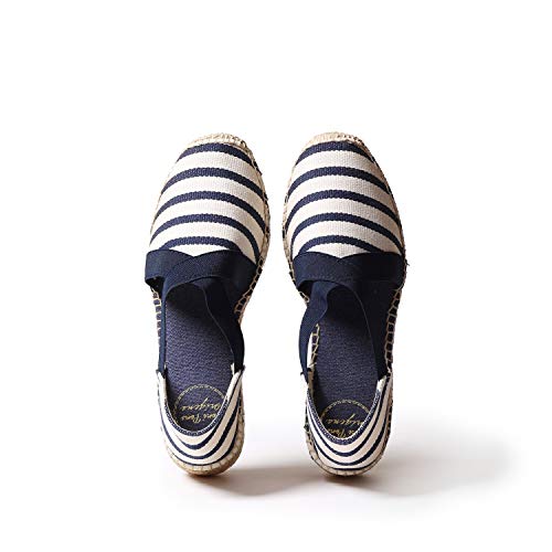 Alpargata para Mujer en Tejido - ESTARTIT Crudo-Marino, 35 EU