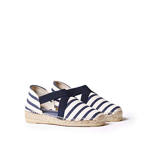 Alpargata para Mujer en Tejido - ESTARTIT Crudo-Marino, 35 EU