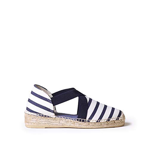 Alpargata para Mujer en Tejido - ESTARTIT Crudo-Marino, 35 EU