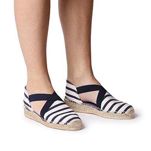 Alpargata para Mujer en Tejido - ESTARTIT Crudo-Marino, 35 EU