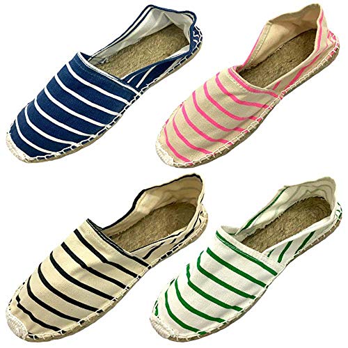 Alpargatas Boda Rayas Surtidas de Colores (Caja de 24 Pares) Detalles de Boda Comprar Online