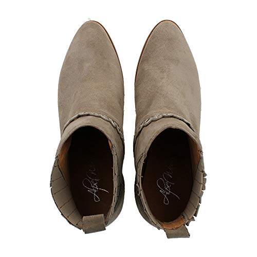 ALPE 40021130 - Botin Ante Verde para Mujer Color: Verde Talla: 41 EU