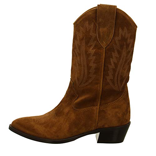 Alpe, Botas Camperas Marrones de Ante para Mujer, 39