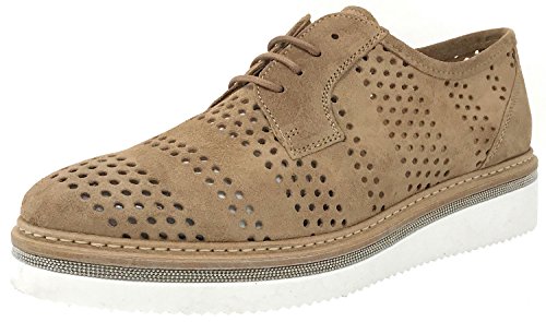 Alpe Team 3561 Camel, Zapatos con Cordones, Blucher, Plataforma, Primavera Verano, 36