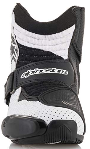 Alpinestars SMX-1 R Vented - Botas de Motorista, Color Blanco y Negro, Talla 40