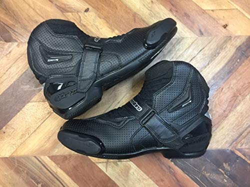 Alpinestars SMX-1 R Vented - Botas para Moto, Color Negro, Talla 44