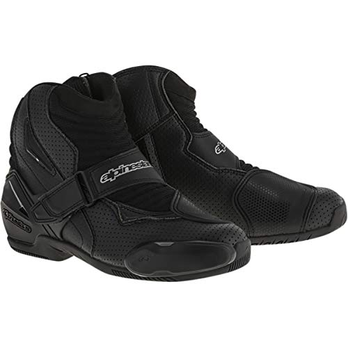 Alpinestars SMX-1 R Vented - Botas para Moto, Color Negro, Talla 44