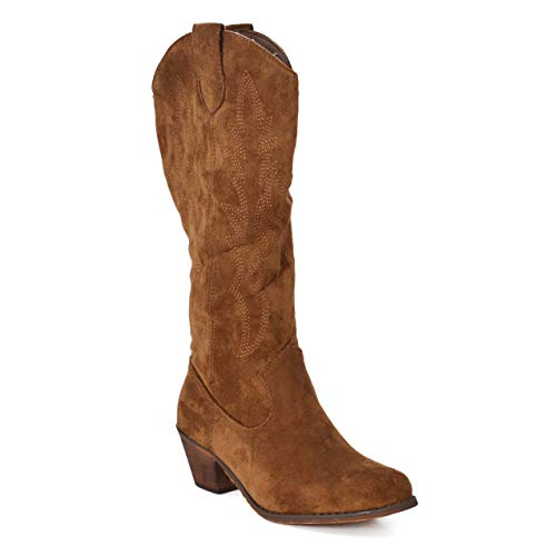Altamoda- Bota Campera De Mujer con Tacon SS20 (38 EU, Camel)