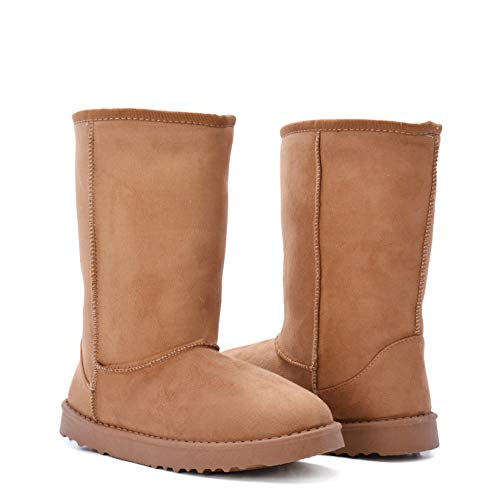 Altamoda Botas Australianas de Antelina con Forro de Pelo (39)