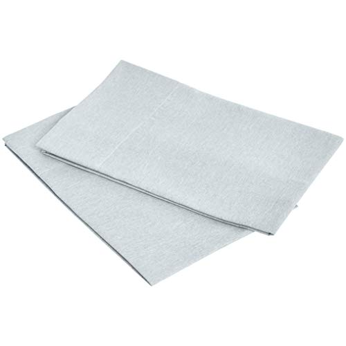 Amazon Basics - Funda de almohada de microfibra, juego de 2 unidades, 50 x 80 cm - Azul (Cool Aqua)