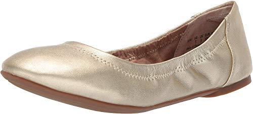 Amazon Essentials Belice Ballet Flat Zapatos Bailarinas, Dorado, 38 EU