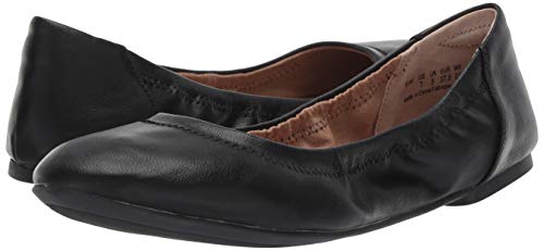Amazon Essentials Belice Ballet Flat Zapatos Bailarinas, Negro, 37 EU