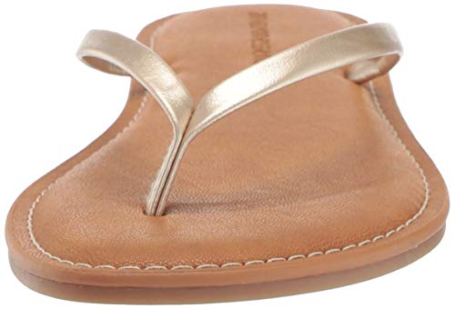 Amazon Essentials – Sandalias de dedo para mujer, Dorado, 38 EU