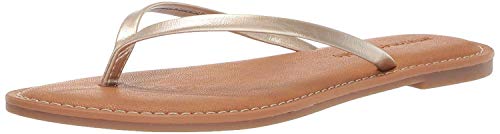 Amazon Essentials – Sandalias de dedo para mujer, Dorado, 38 EU
