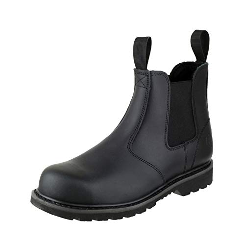 Amblers Steel - Calzado de protección de cuero para mujer negro negro 45, color negro, talla 40.5