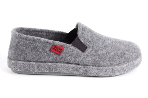 Andres Machado - Zapatillas Cerradas de Estar por casa para Hombre y Mujer - ESAM002- Slippers - para Unisex Adulto - Suela de Goma Vulcanizada Resistentes y Antideslizante - Gris 32 EU