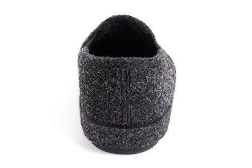 Andres Machado - Zapatillas Cerradas de Estar por casa para Hombre y Mujer - ESAM002- Slippers - para Unisex Adulto - Suela de Goma Vulcanizada Resistentes y Antideslizante - Negro 46 EU