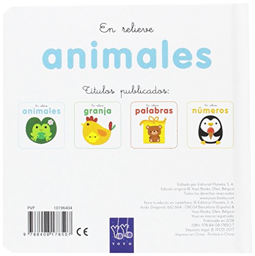 Animales: En relieve