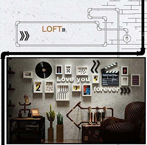 Anyi Mostrar fotografía y Pared Décor de Pared Photo 13 Marcos para Comedor Dormitorio y Sala de Estar, Siete 11.6x15.5cm, Cinco 15.7x20.8cm, uno 23x28cm