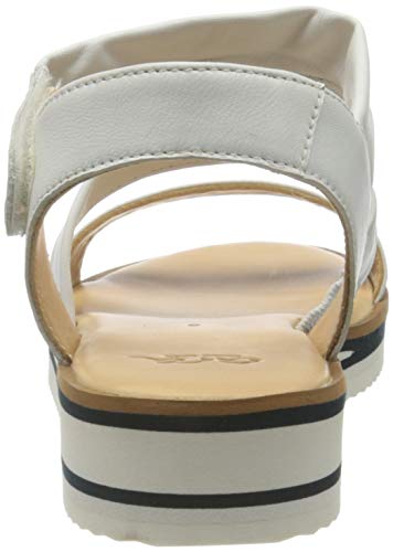 ARA Durban, Sandalias con Plataforma Mujer, Blanco y Blanco, 38.5 EU