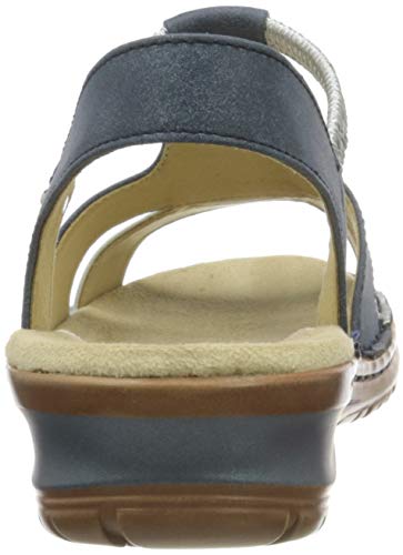 ARA Hawaii, Sandalias con Tira de T Mujer, Gris Plata Denim 78, 40 EU
