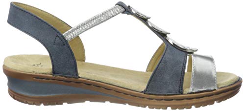 ARA Hawaii, Sandalias con Tira de T Mujer, Gris Plata Denim 78, 40 EU