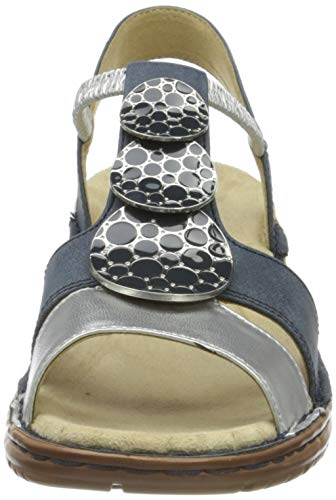 ARA Hawaii, Sandalias con Tira de T Mujer, Gris Plata Denim 78, 40 EU
