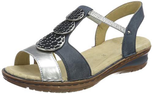 ARA Hawaii, Sandalias con Tira de T Mujer, Gris Plata Denim 78, 40 EU