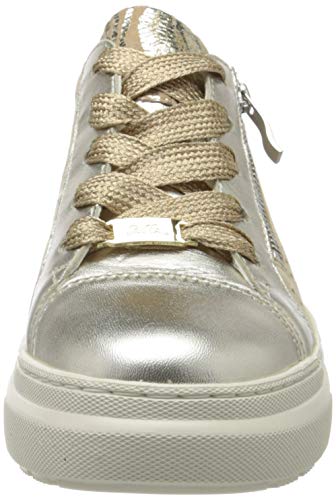 ara Lausanne, Zapatillas Mujer, Multicolor (Weissgold, Camel 05), 37 EU