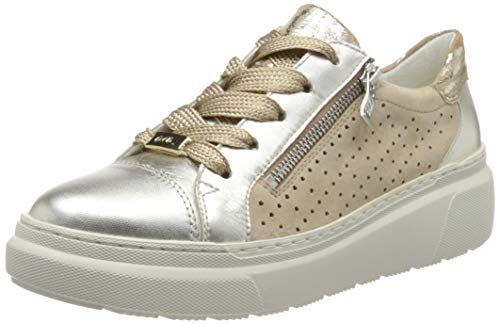 ara Lausanne, Zapatillas Mujer, Multicolor (Weissgold, Camel 05), 37 EU