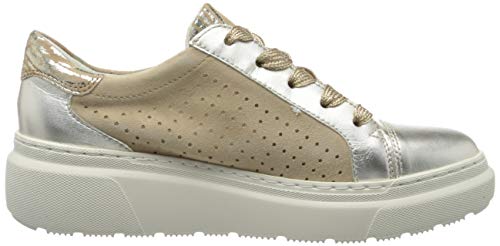 ara Lausanne, Zapatillas Mujer, Multicolor (Weissgold, Camel 05), 37 EU