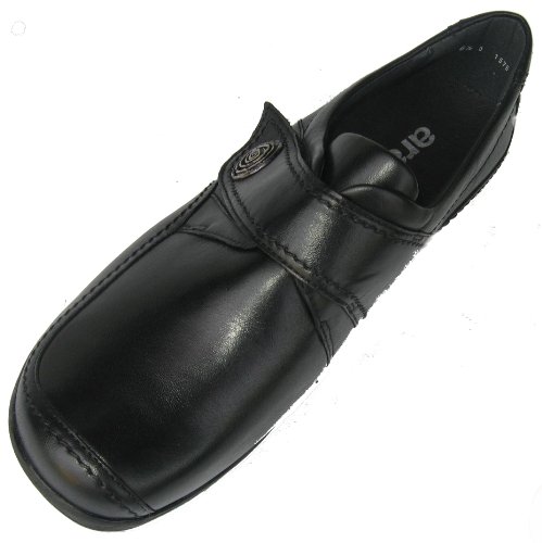 ara Meran-Tr - Zapatillas de estar por casa de cuero para mujer, color negro, talla 37.5