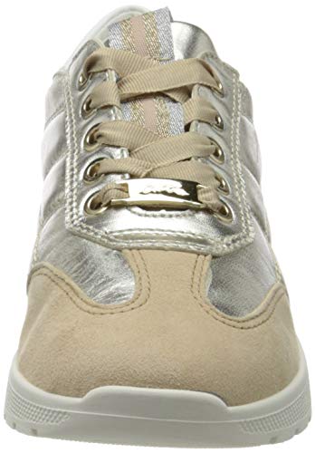 ARA NEAPLE, Zapatillas Mujer, Braun Camel Weissgold Weiss 07-Secador de Pelo, 42 EU