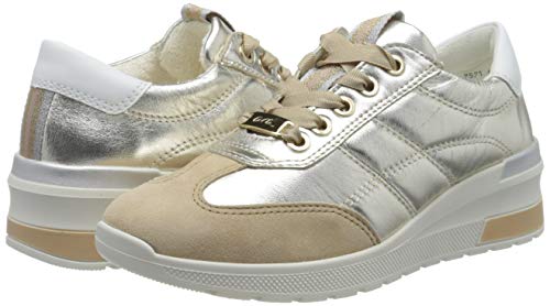ARA NEAPLE, Zapatillas Mujer, Braun Camel Weissgold Weiss 07-Secador de Pelo, 42 EU