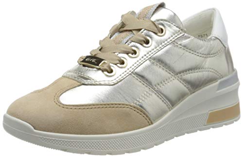 ARA NEAPLE, Zapatillas Mujer, Braun Camel Weissgold Weiss 07-Secador de Pelo, 42 EU