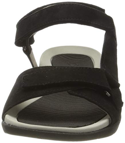 ara Nepal, Sandalia con Pulsera Mujer, Negro (Schwarz 71), 42 EU