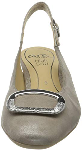 ARA Verona, Zapatos con Tira de Tobillo Mujer, Beige Pardo 05, 37 EU