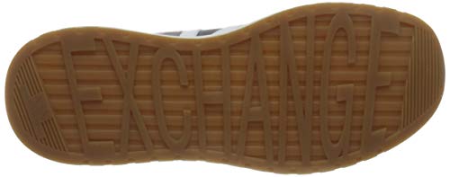 Armani Exchange Leather Suede Sneakers, Zapatillas Hombre, Navy Optic White, 40.5 EU