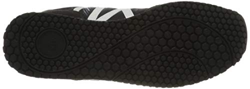 Armani Exchange Retro Running Sneakers, Zapatillas, Negro (Black+White A120), 35 EU